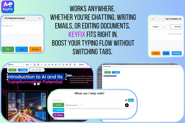 KeyFix working across multiple platforms